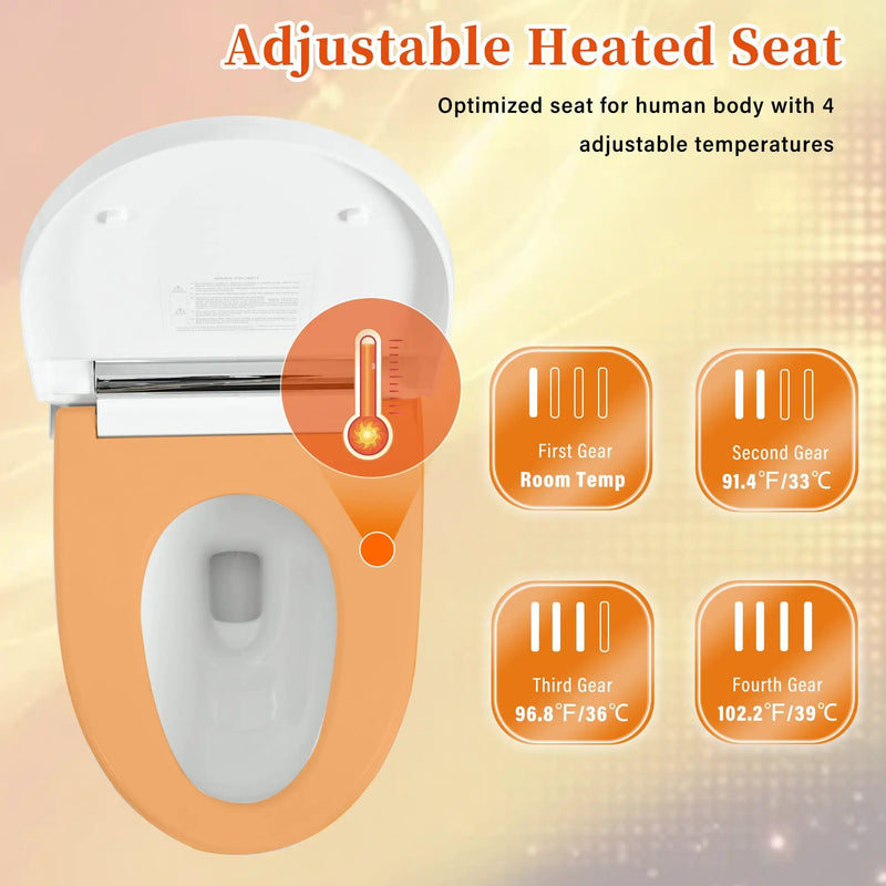 Smart Toilet with Built-in Heated Seat, photo 4 of 10