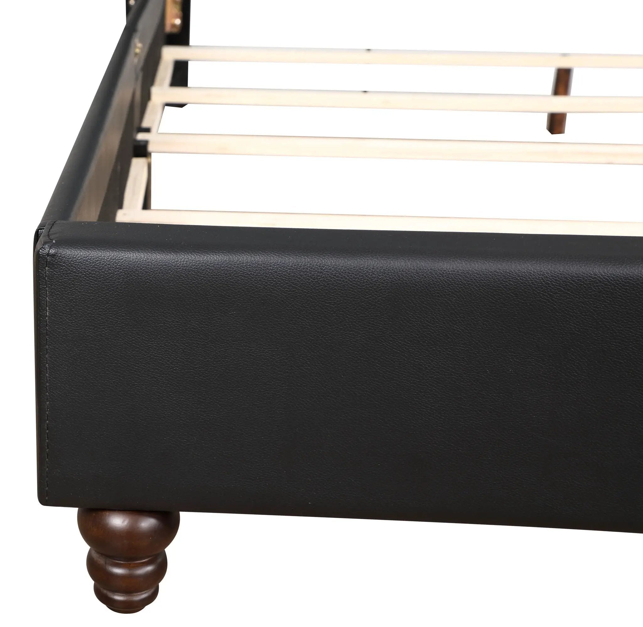 Upholstered Nailhead Trim Chic Bed by HouseOfZazla