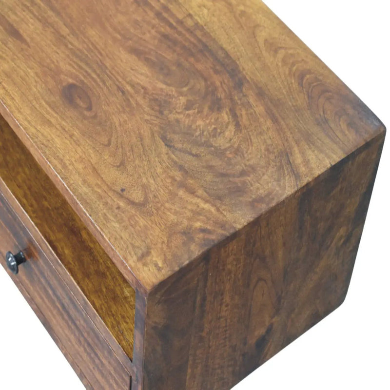 Lunar - 2 Drawer Wall Mounted Media Unit - Brown by Unique Piece Furniture