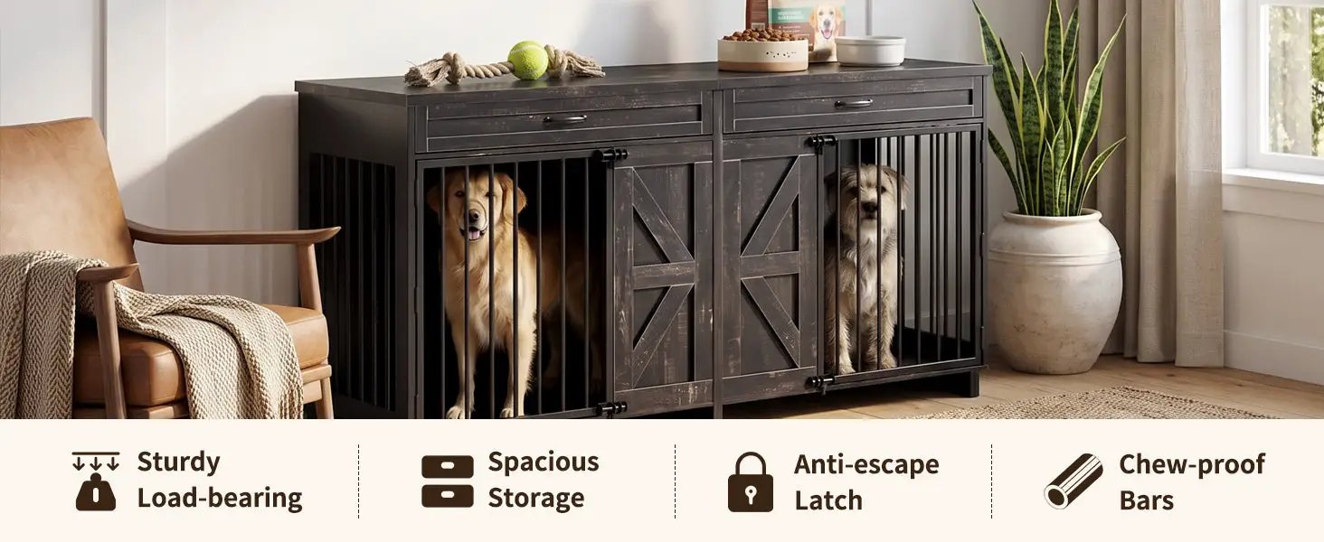 Dog Crate Furniture TV Stand by HouseOfZazla