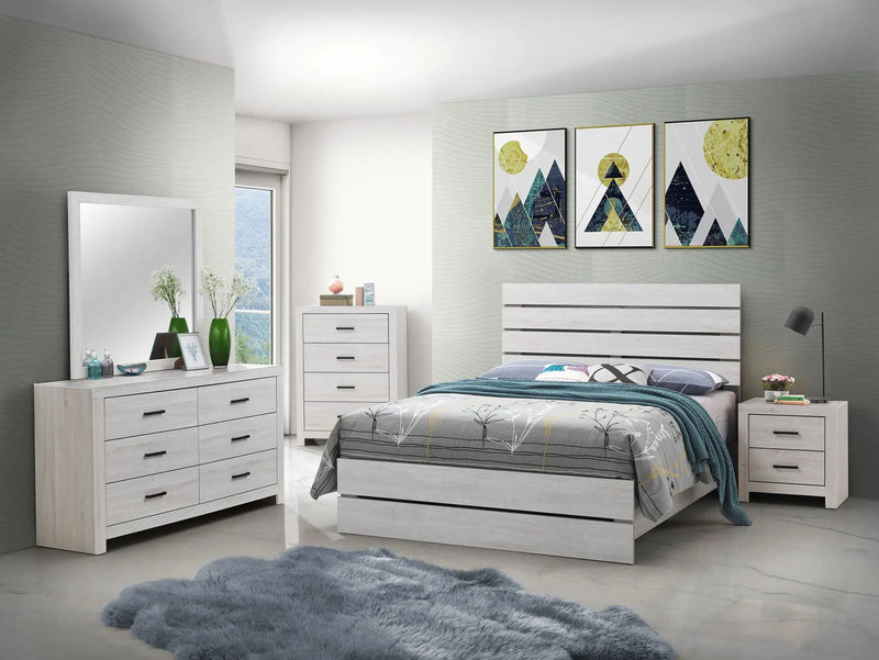 Brantford 5-piece Queen Bedroom Set Coastal White by Unique Piece Furniture