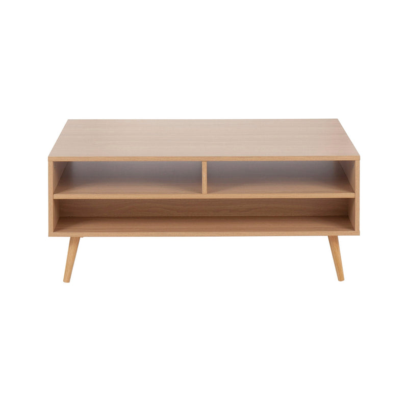 Astro - Contemporary Coffee Table - Natural / White by Unique Piece Furniture