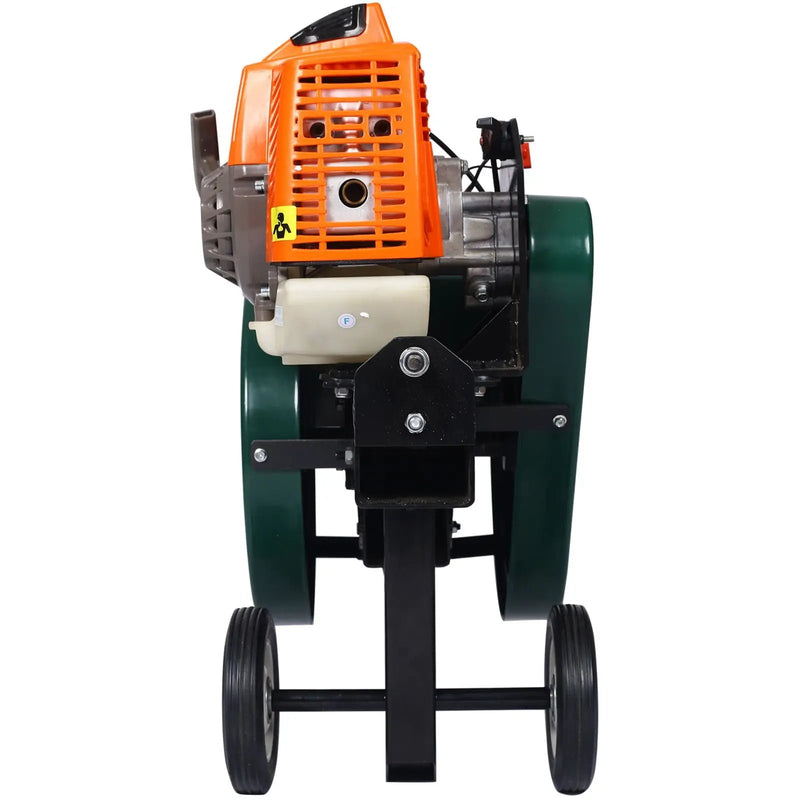 Portable Double Flywheel Electric Log Splitter 7 Ton Gas Log Splitter With Auto Return Steel - Gray by HouseOfZazla