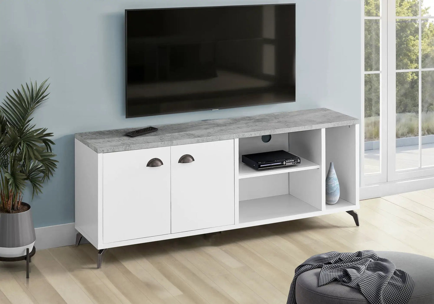 TV Stand, Console, Media Entertainment Center, Storage Cabinet, Contemporary & Modern by Unique Piece Furniture