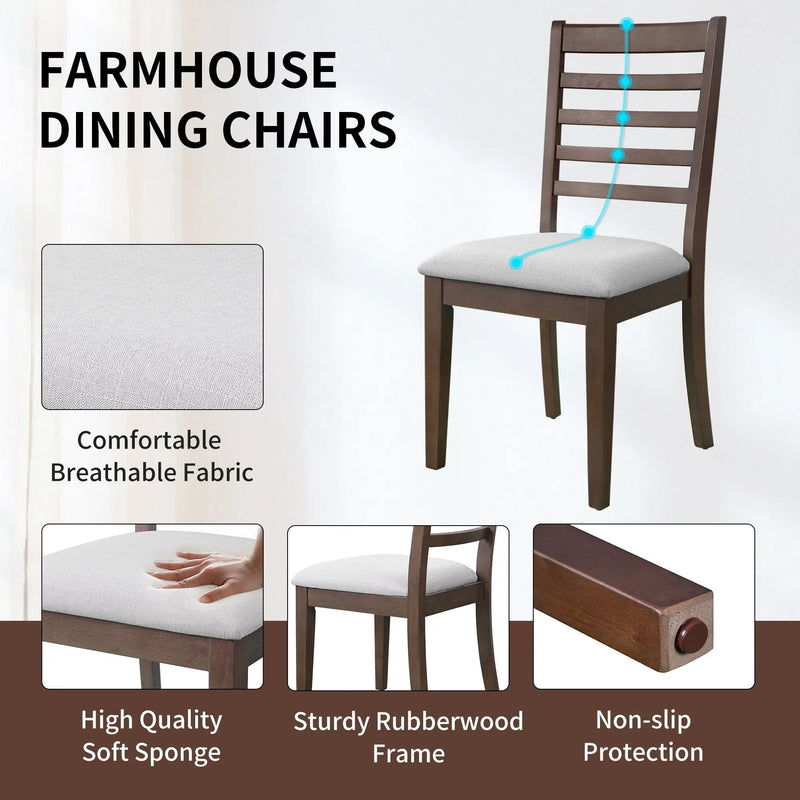 Upholstered Armless Chairs With High Ladder Back by Unique Piece Furniture