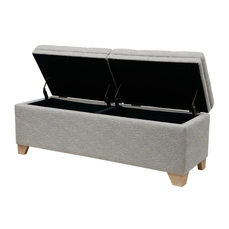 Soft Close Upholstered Storage Bench, Convenient Design by Unique Piece Furniture