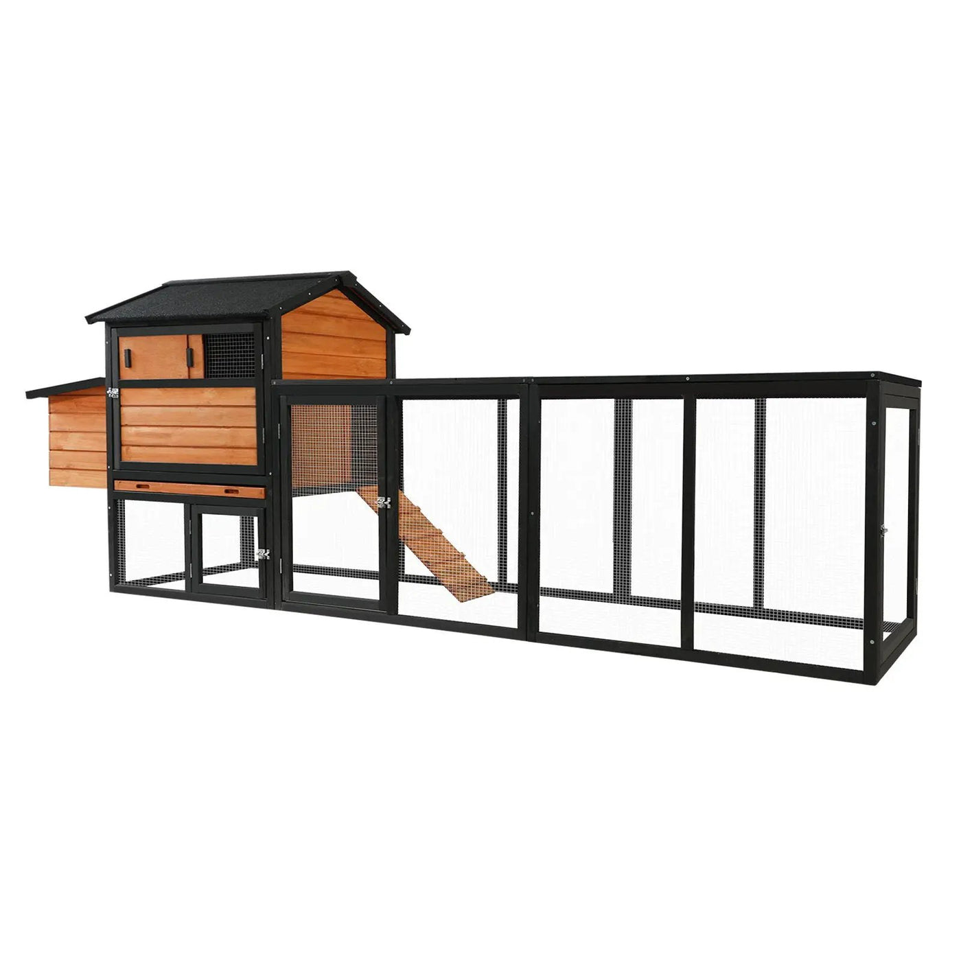 Chicken Coop With Run And Nesting Box by HouseOfZazla