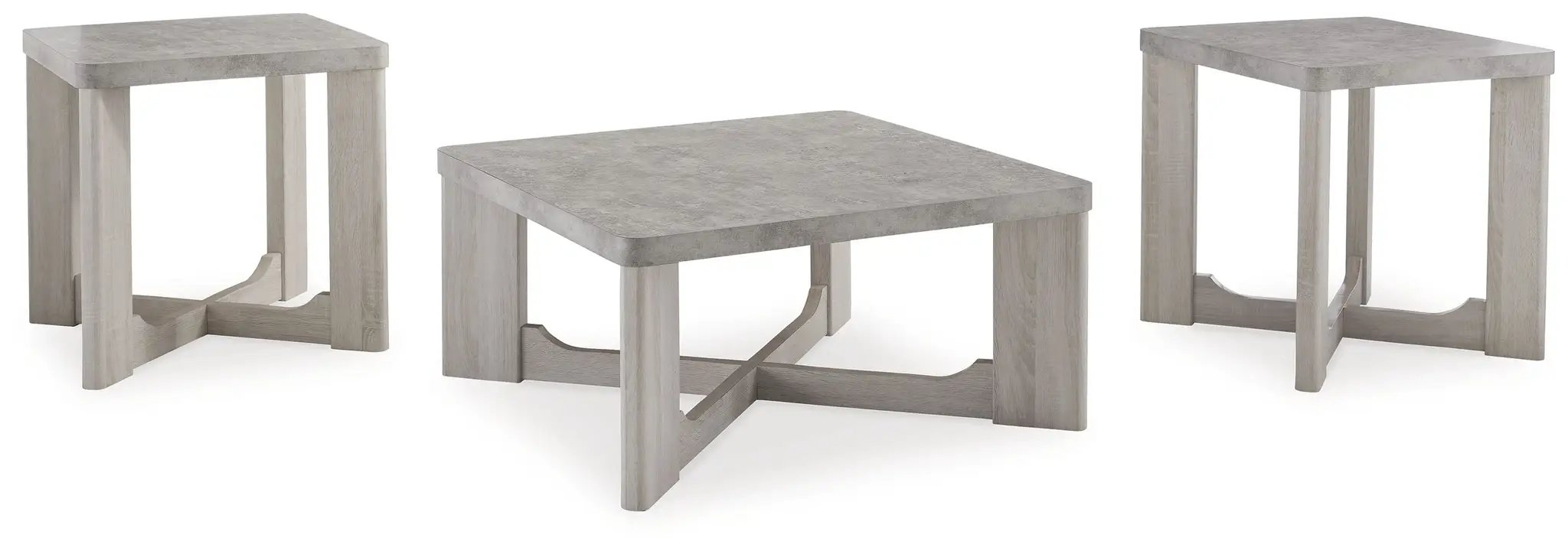 Garnilly - Occasional Table Set (Set of 3) - Whitewash by Unique Piece Furniture