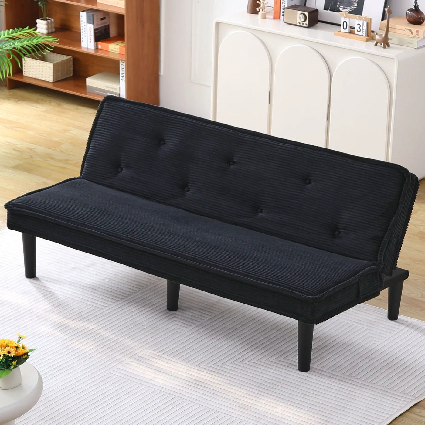 Versatile Sofa Bed With Solid Wood Frame by HouseOfZazla
