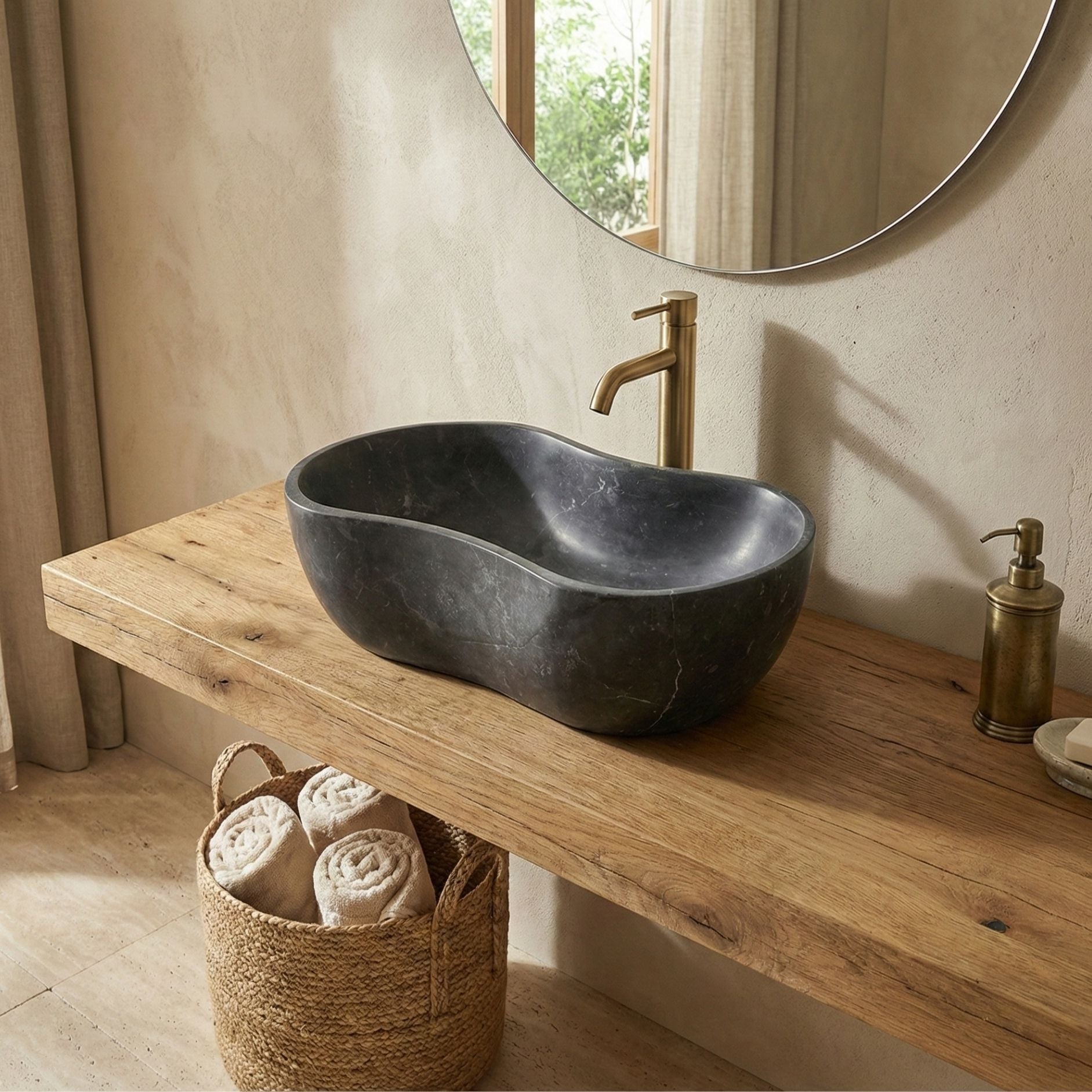 Bathroom Vessel Sink With Wavy Design by HouseOfZazla