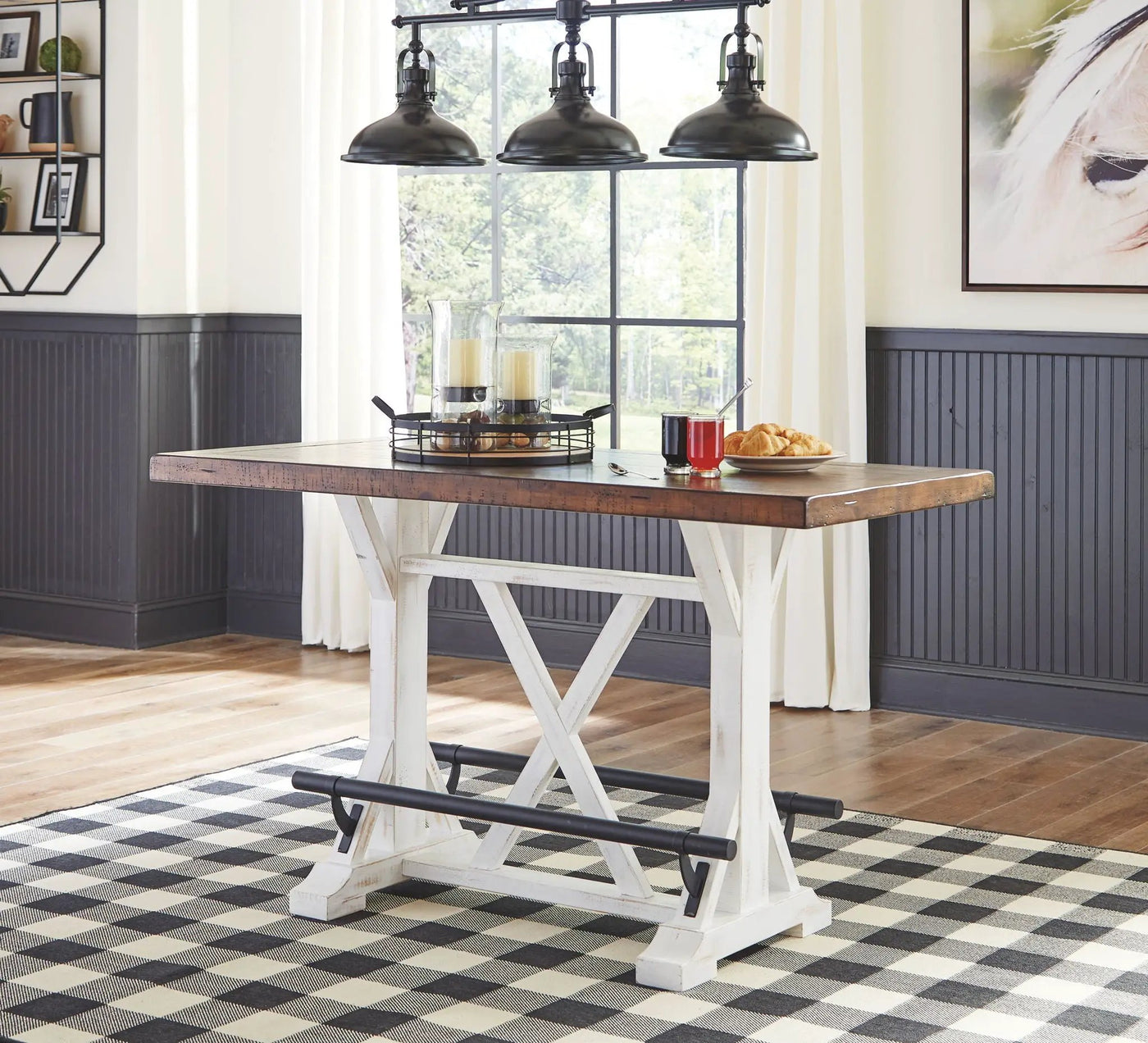 Valebeck - Counter Height Table Set by Unique Piece Furniture