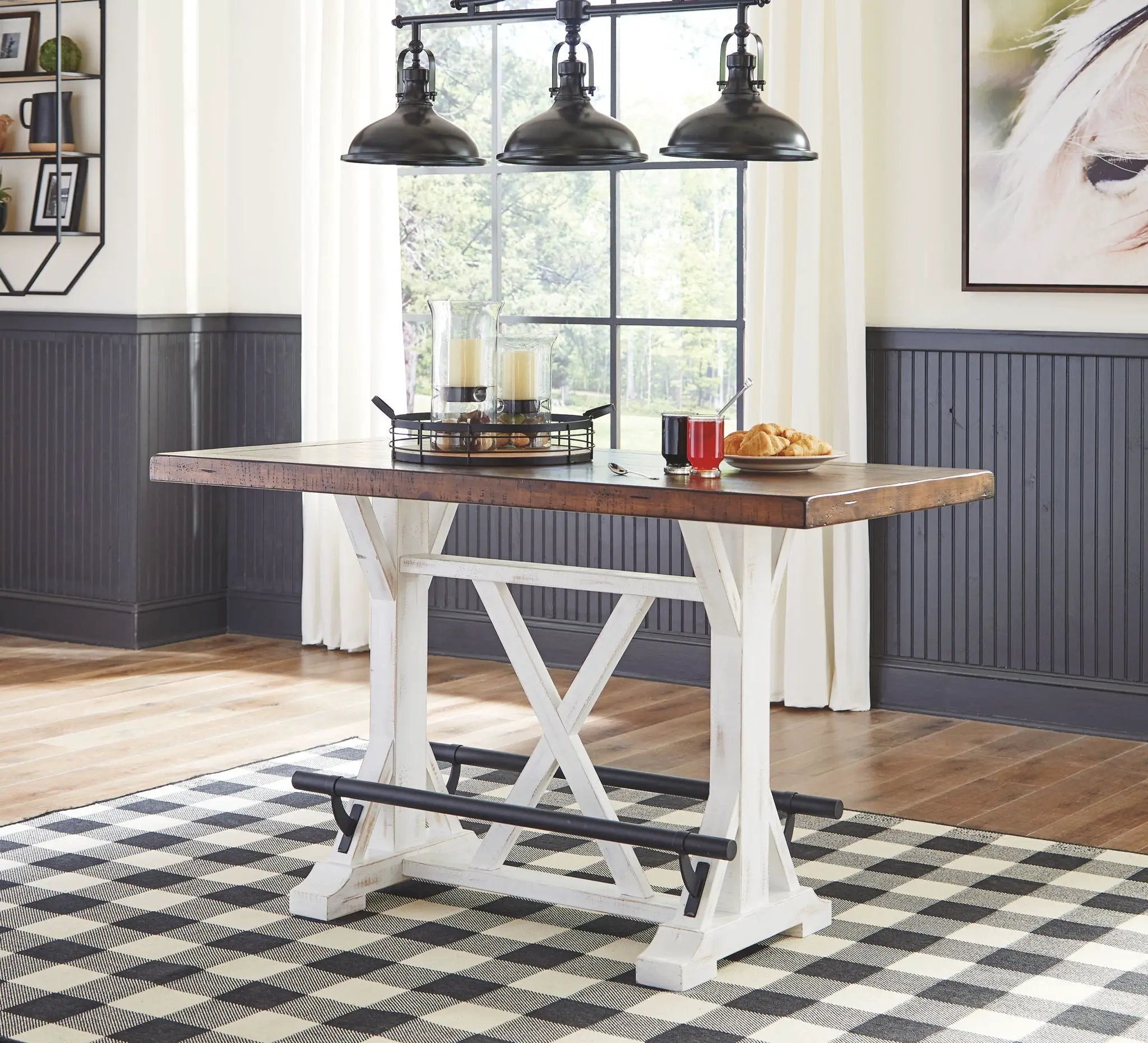 Valebeck - Counter Height Table Set by Unique Piece Furniture