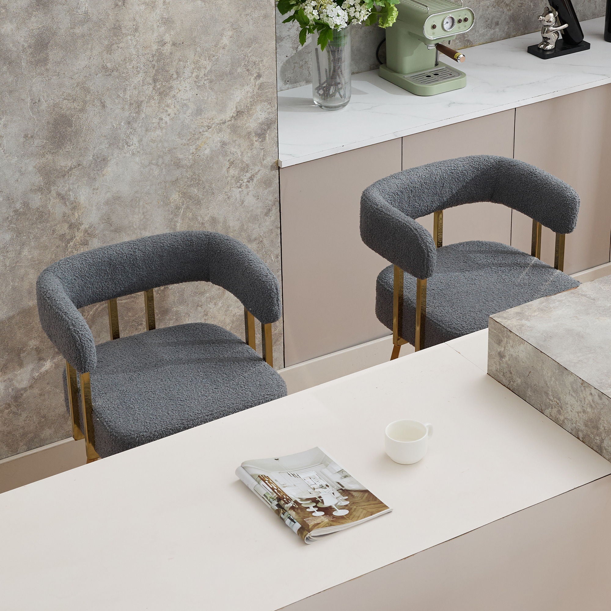 Decorative Upholstered Side Chair For Living Room (Set of 2) by Unique Piece Furniture