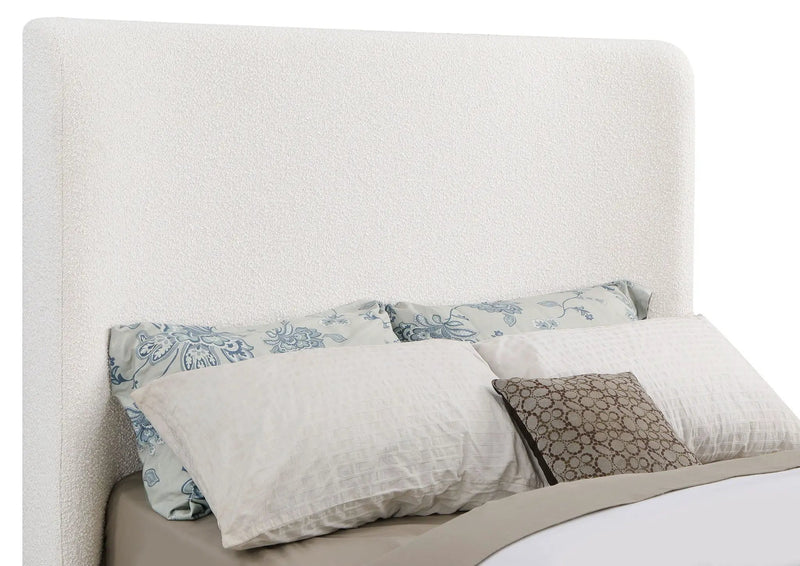 Nala Upholstered Queen Sleigh Bed Cream by Unique Piece Furniture