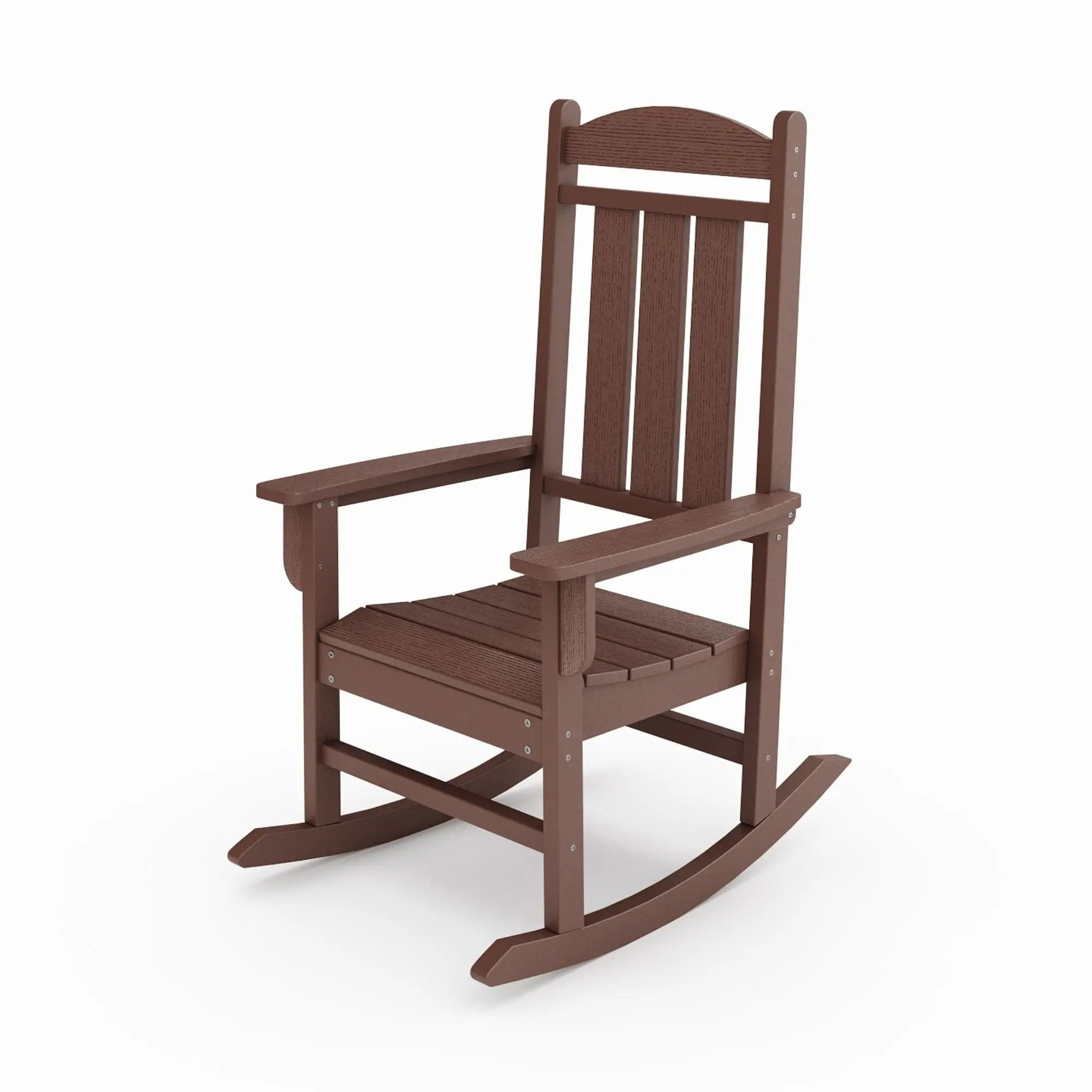 Traditional Porch Rocker Classic HDPE Poly Lumber For Porch, Patio, And Garden Comfort by Unique Piece Furniture