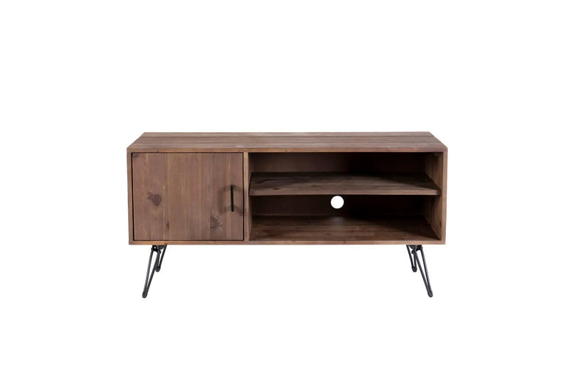 Simple, Modern, Vintage Reclaimed Wood TV Stand Media Table For Living Room - Natural by Unique Piece Furniture