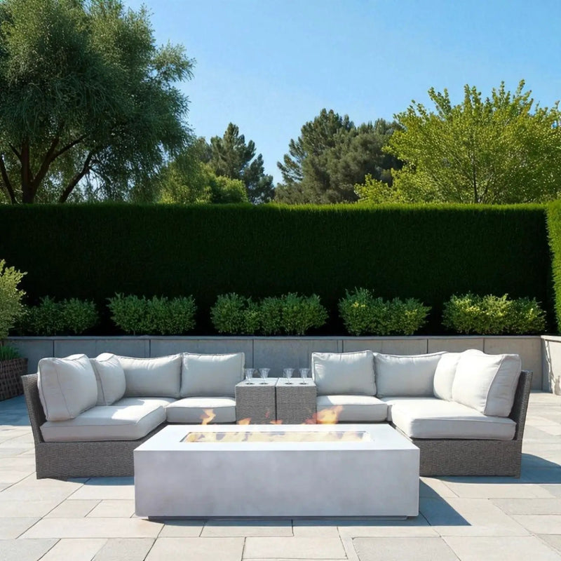 Outdoor Elegance Conversation Set With Fire Pit by HouseOfZazla
