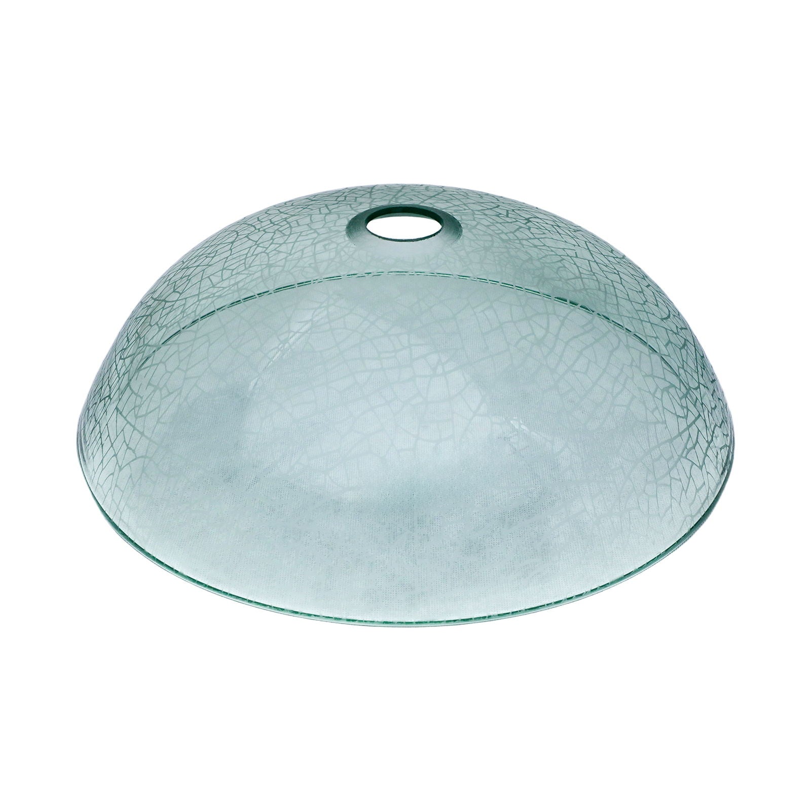 Crackle Vessel Sink, Round Bowl With Pop Up Drain - Clear by HouseOfZazla