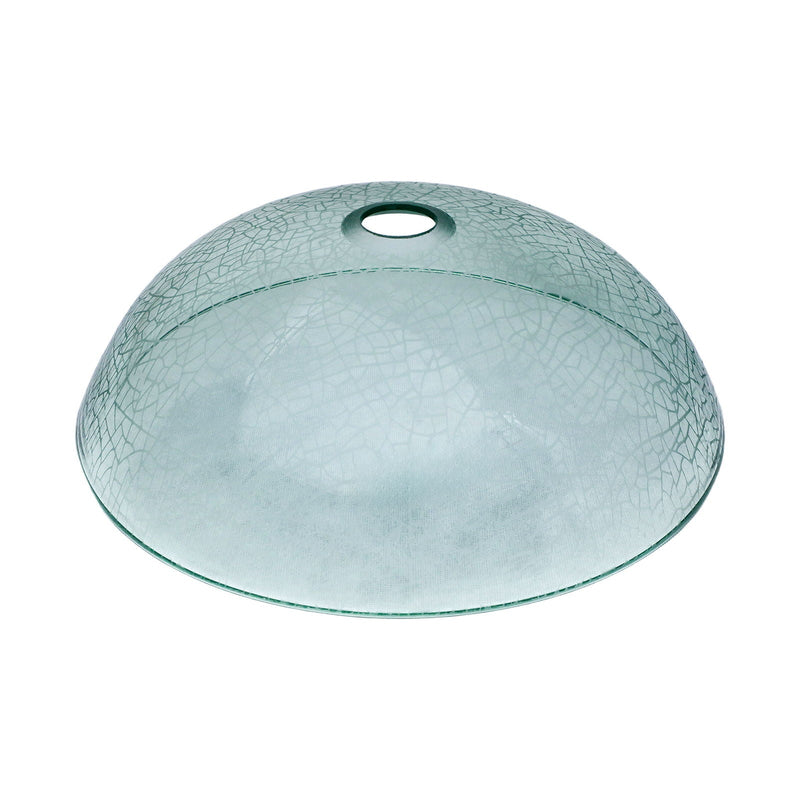 Crackle Vessel Sink, Round Bowl With Pop Up Drain - Clear by HouseOfZazla