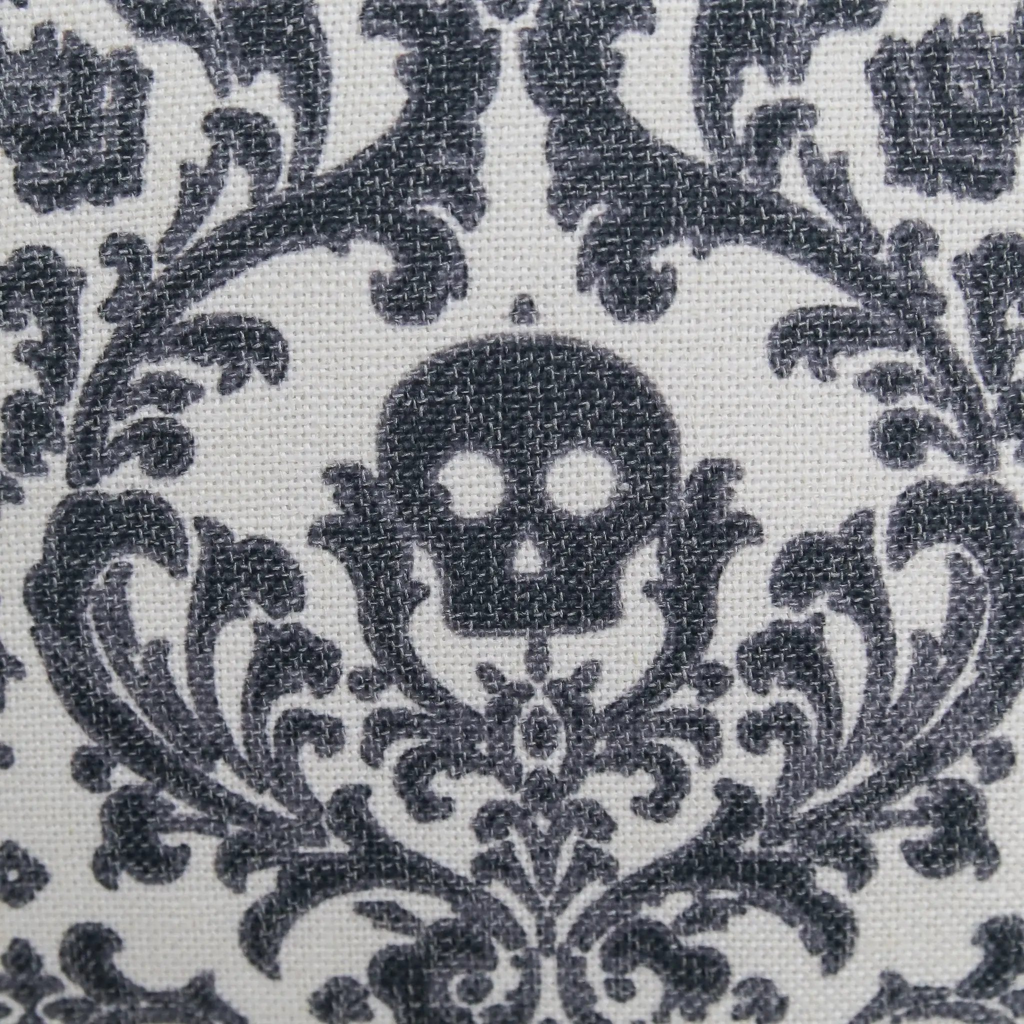 Baroque Skull Throw Pillow by HouseOfZazla