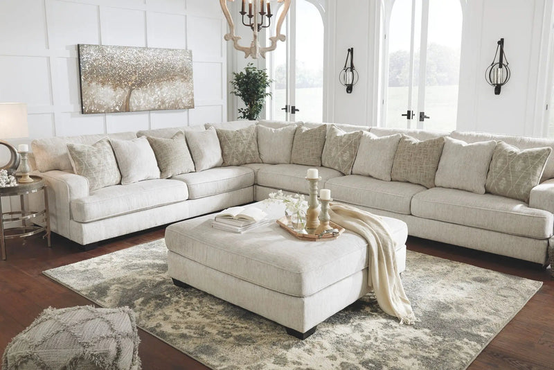 Rawcliffe - Oversized Accent Ottoman - Parchment by Unique Piece Furniture