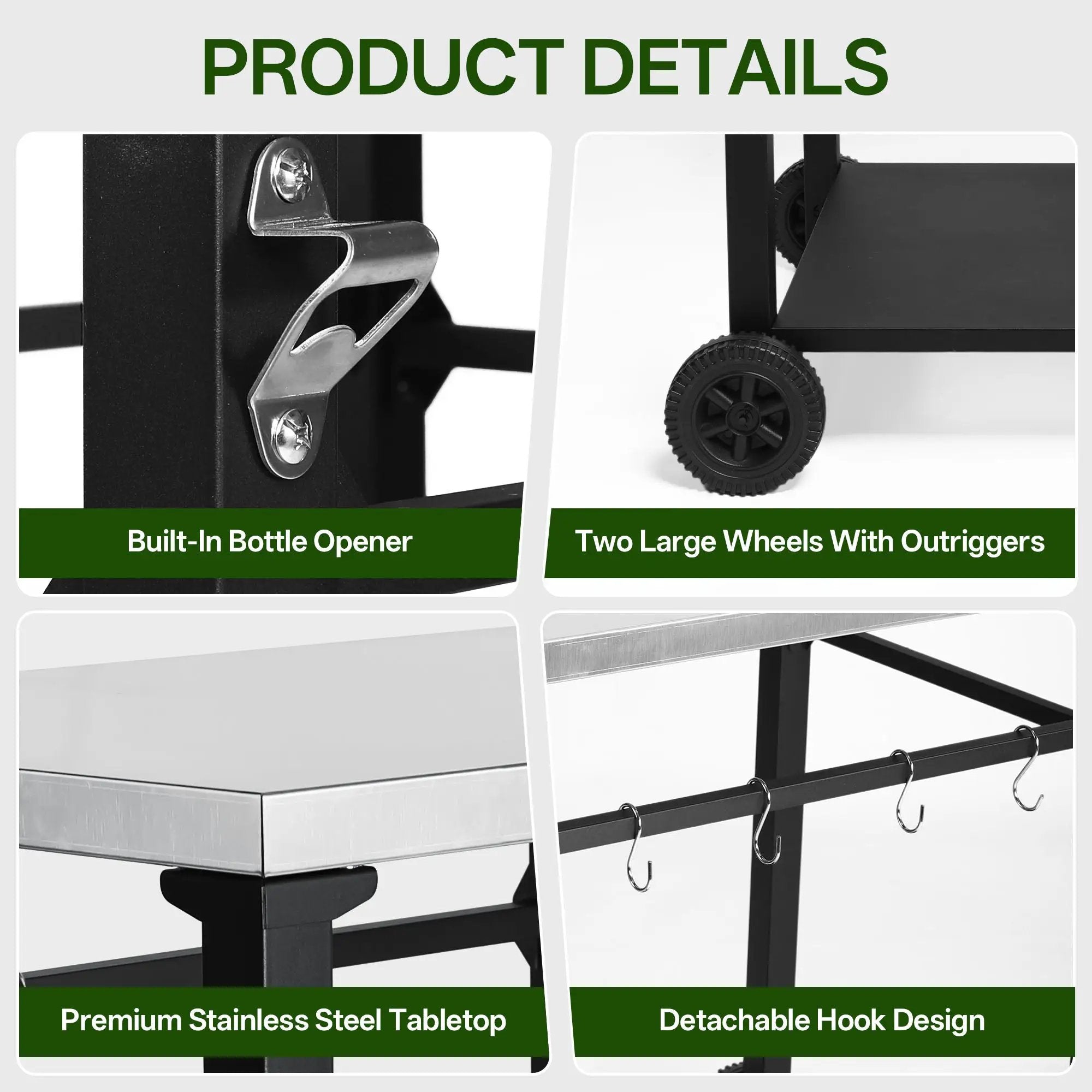 2-Tier Outdoor Grill Cart by HouseOfZazla