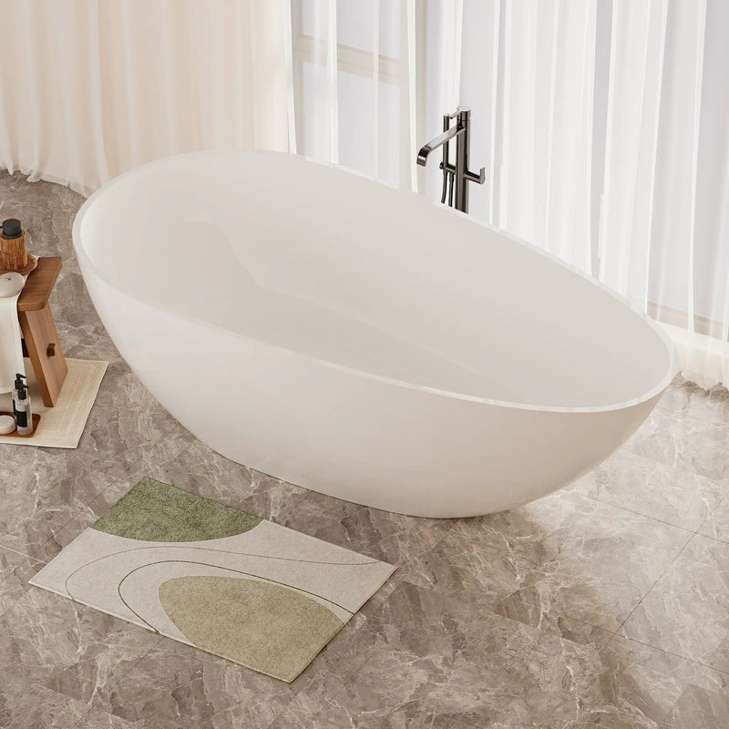 59" Freestanding Solid Surface Bathtub by HouseOfZazla