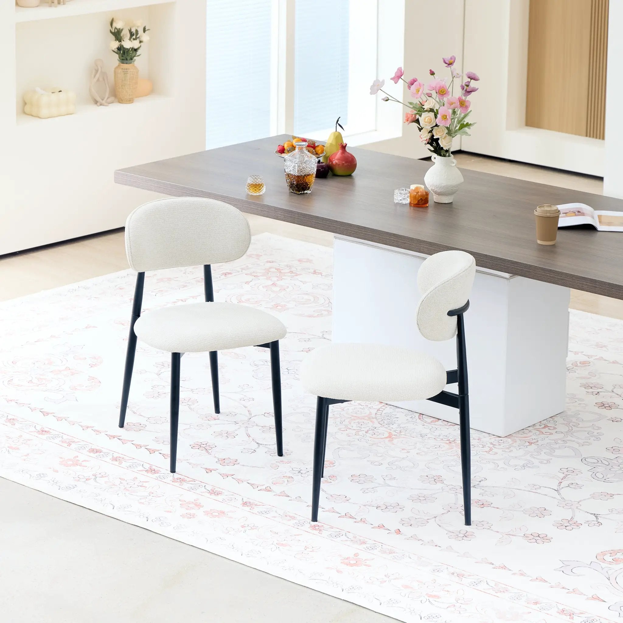 Fabric Dining Chairs, Upholstered Side Chairs by HouseOfZazla