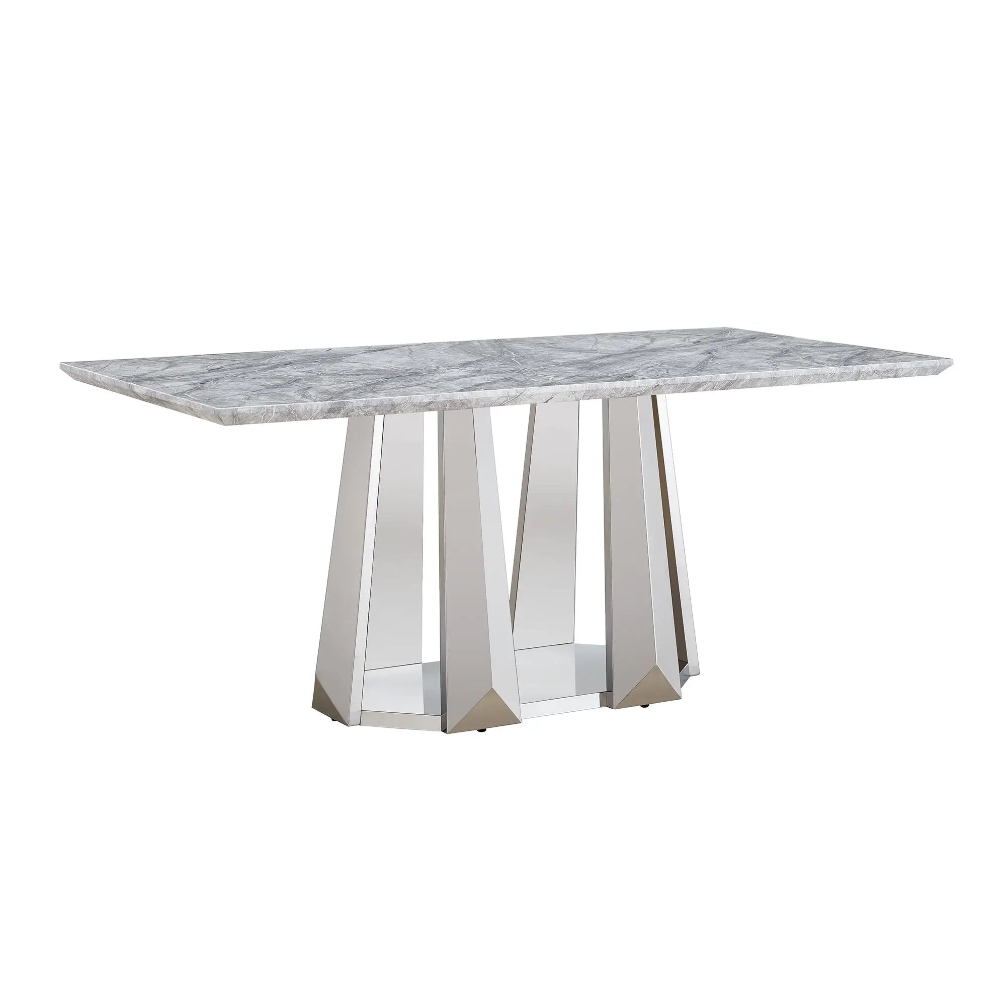 Marble Dining Table for 6 People by HouseOfZazla