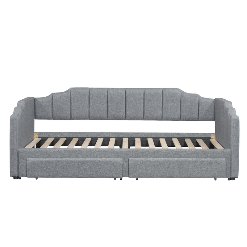Extendable Daybed With LED Light And 2 Storage Drawers by HouseOfZazla