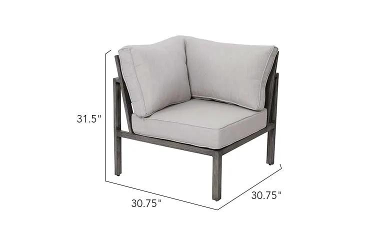 Walsh 4-Piece Aluminum Sectional Sofa Set by Outdoor-USA®