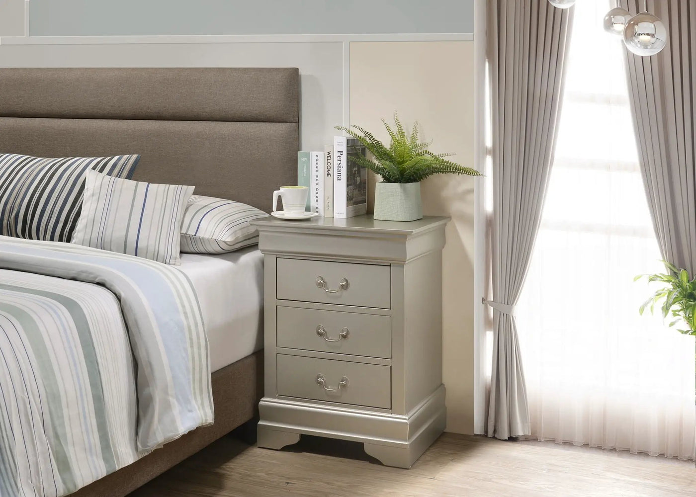 Louis Phillipe - Nightstand - Wood by HouseOfZazla