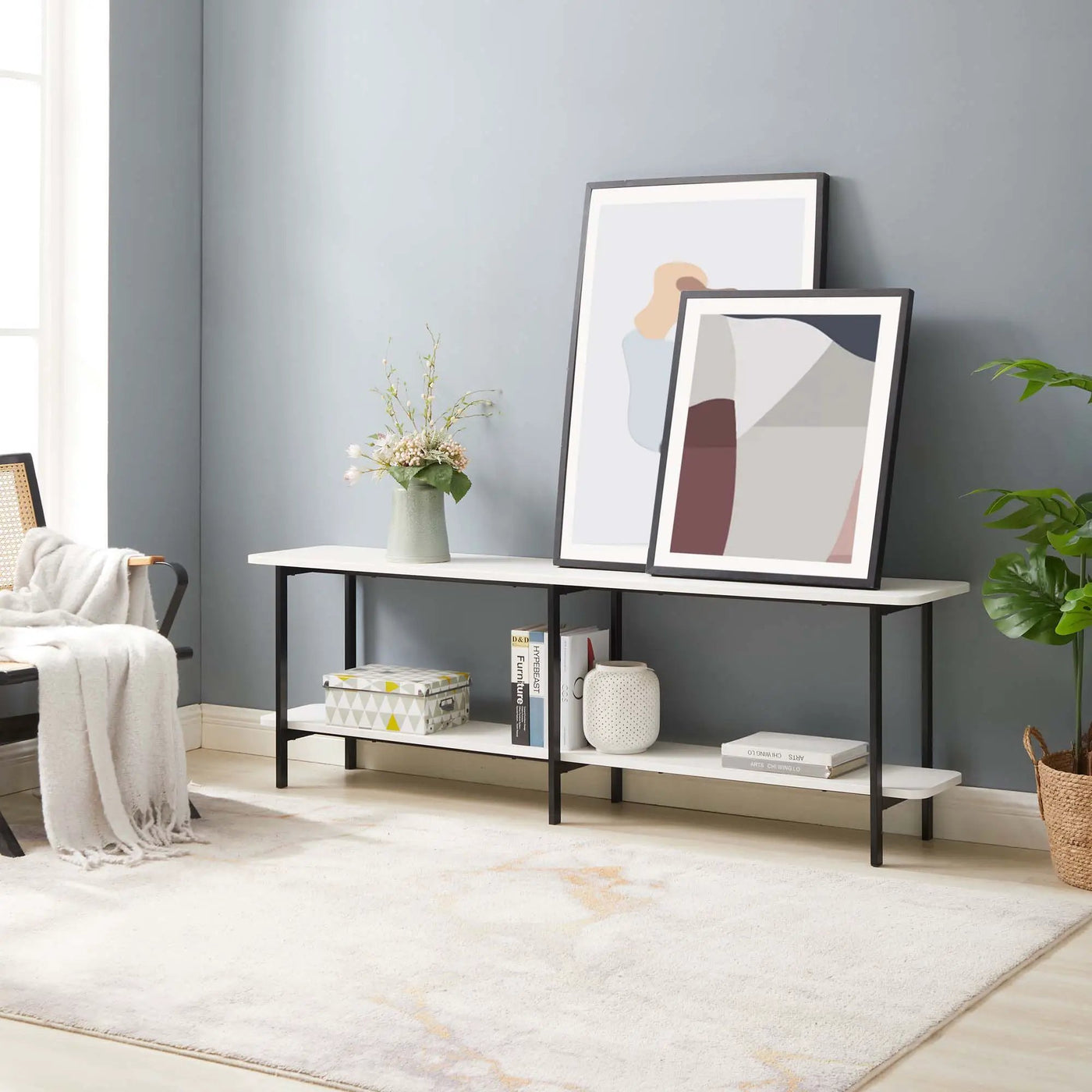 Celine - 2 Shelf Console Table by HouseOfZazla