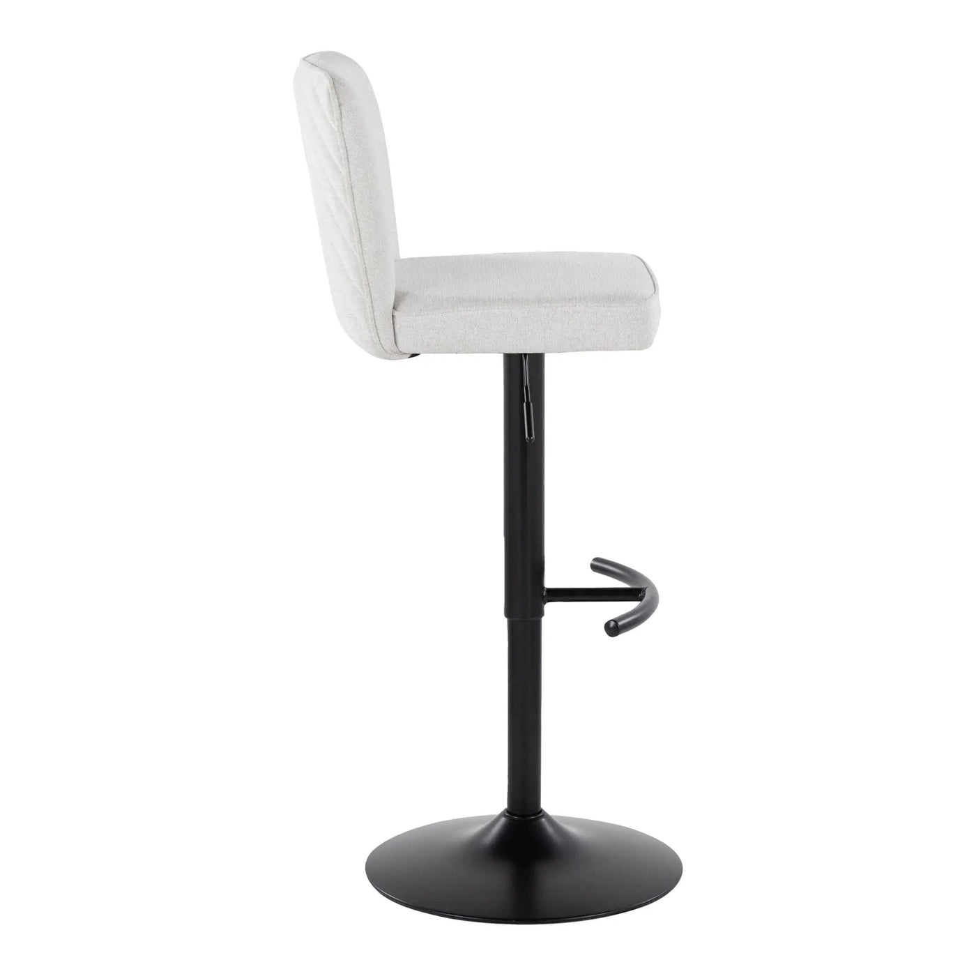 Henry - Contemporary Adjustable Barstool & Swivel With Rounded T Footrest (Set of 2) by HouseOfZazla