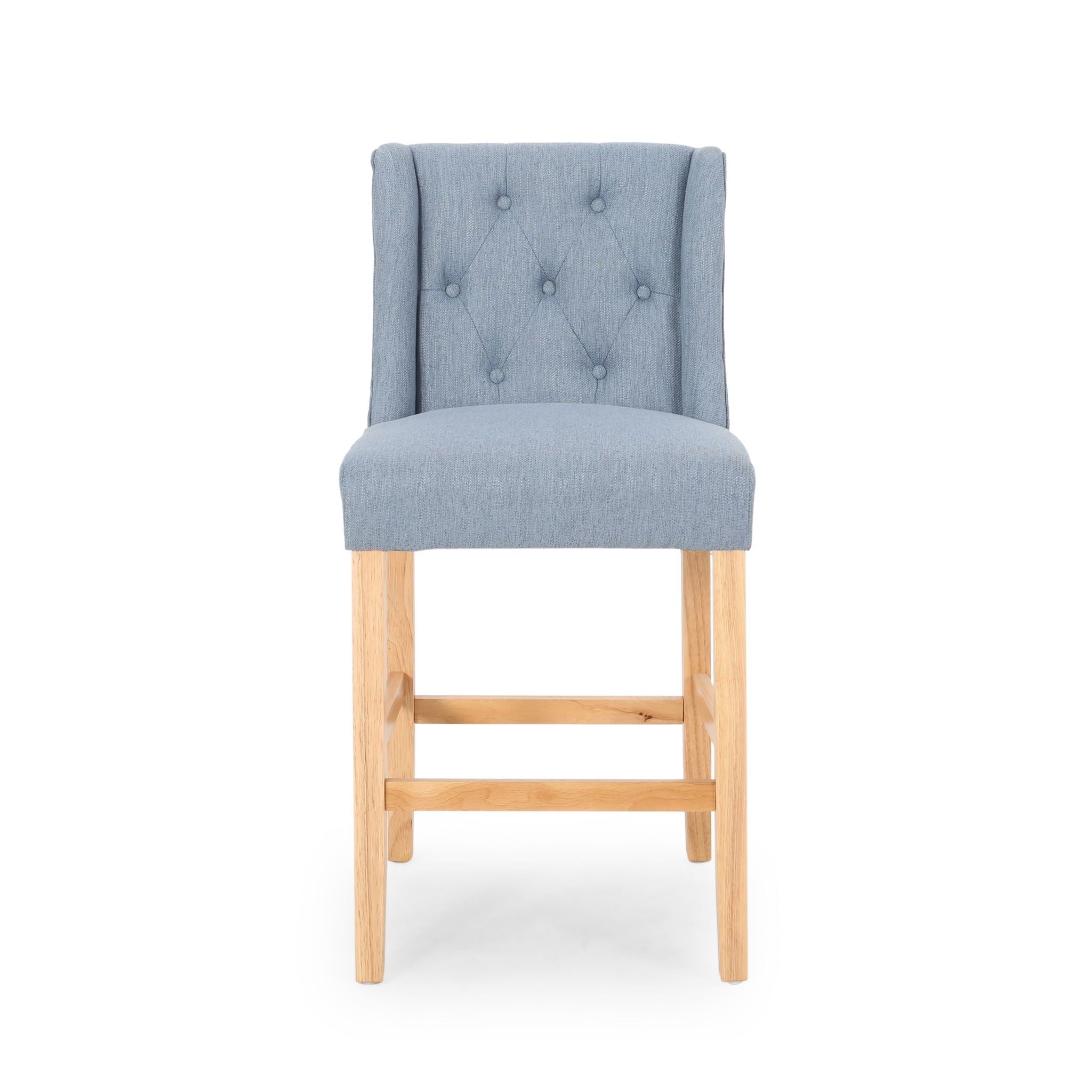 Vienna Contemporary Fabric Tufted & Wingback Counter Stools (Set of 2) by HouseOfZazla