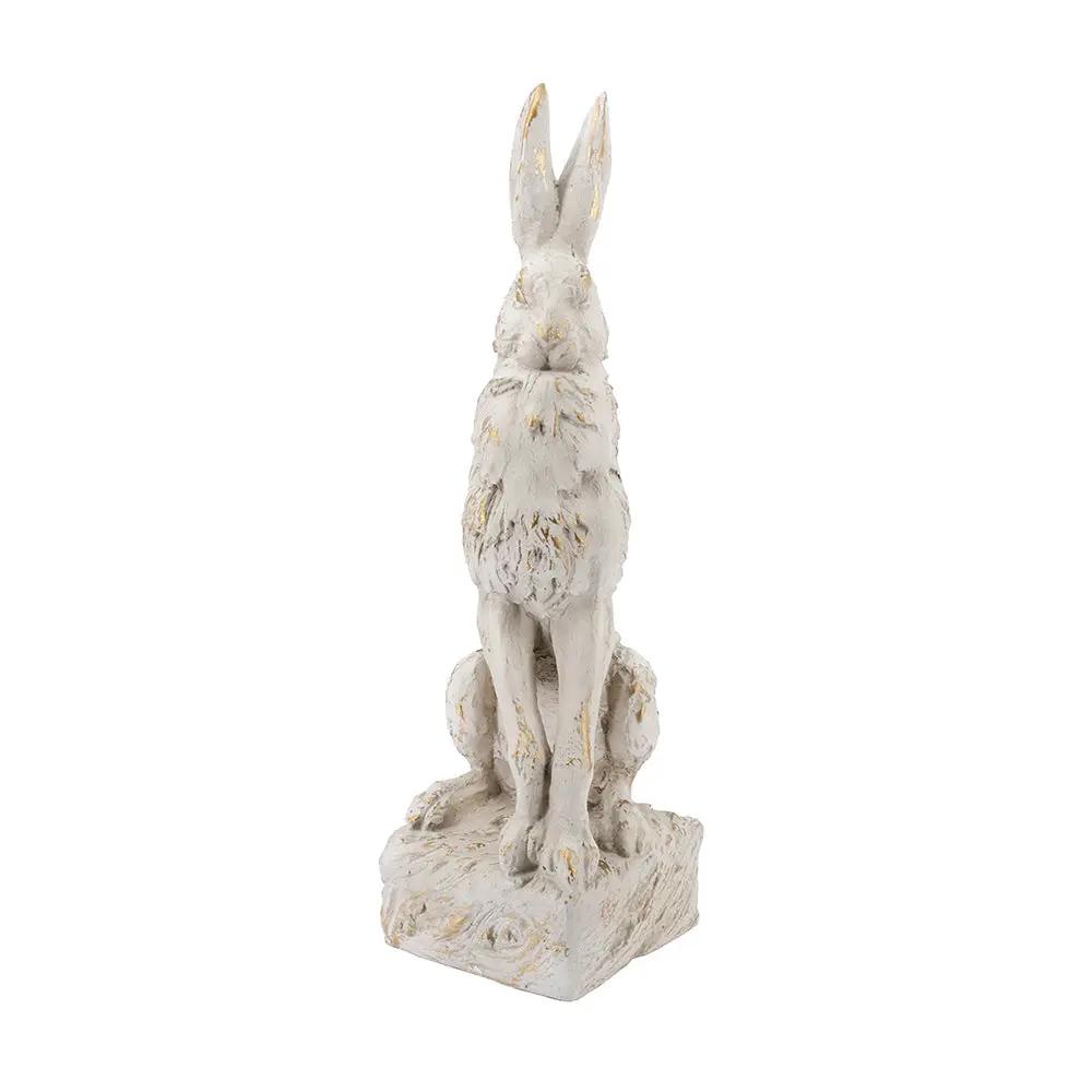 Large Magnesium Sitting Rabbit Figurine by HouseOfZazla