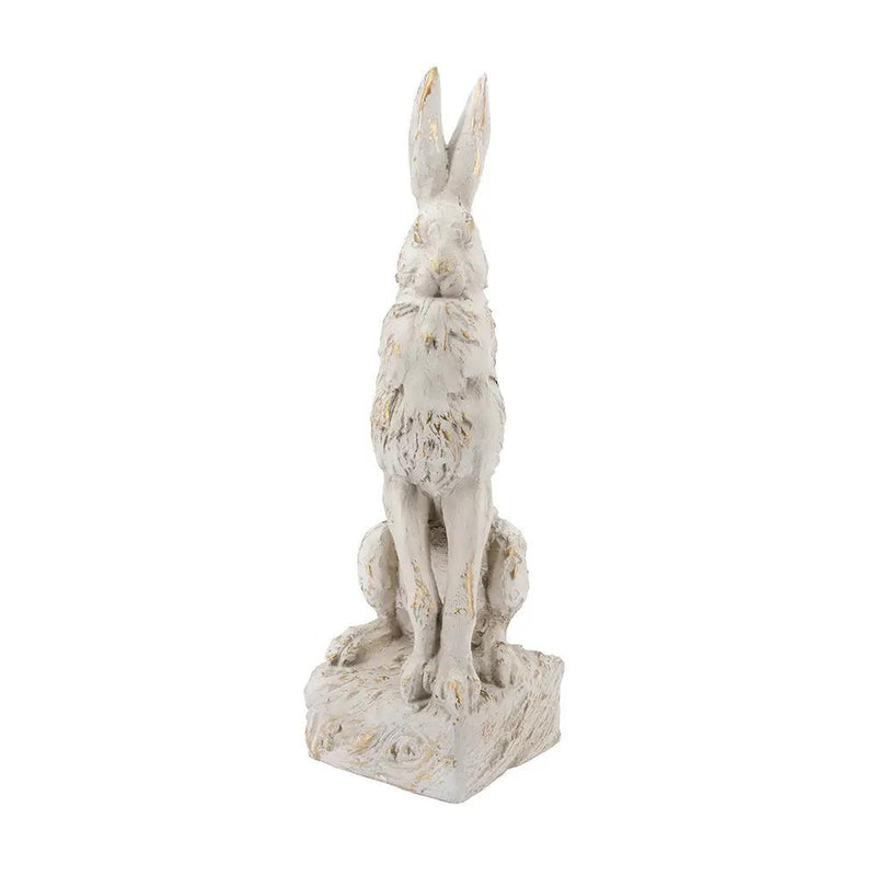 Large Magnesium Sitting Rabbit Figurine by HouseOfZazla