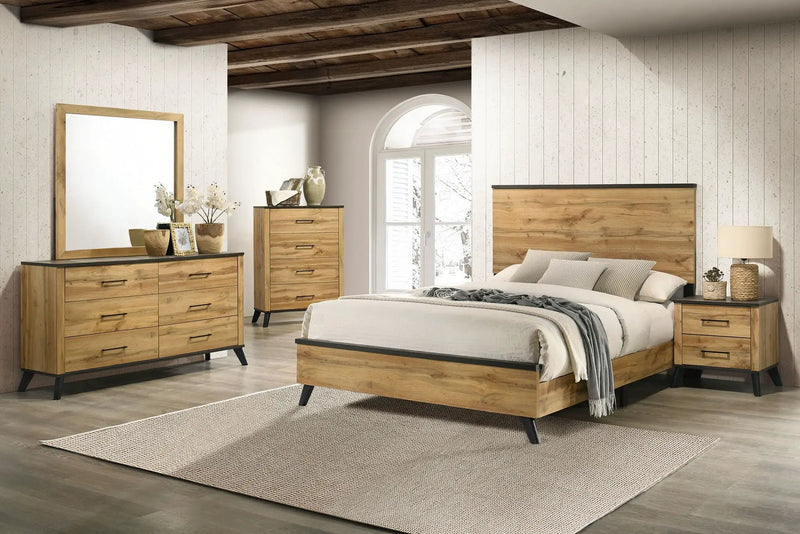 Kaywood 5-piece Queen Bedroom Set Natural Pine by Unique Piece Furniture