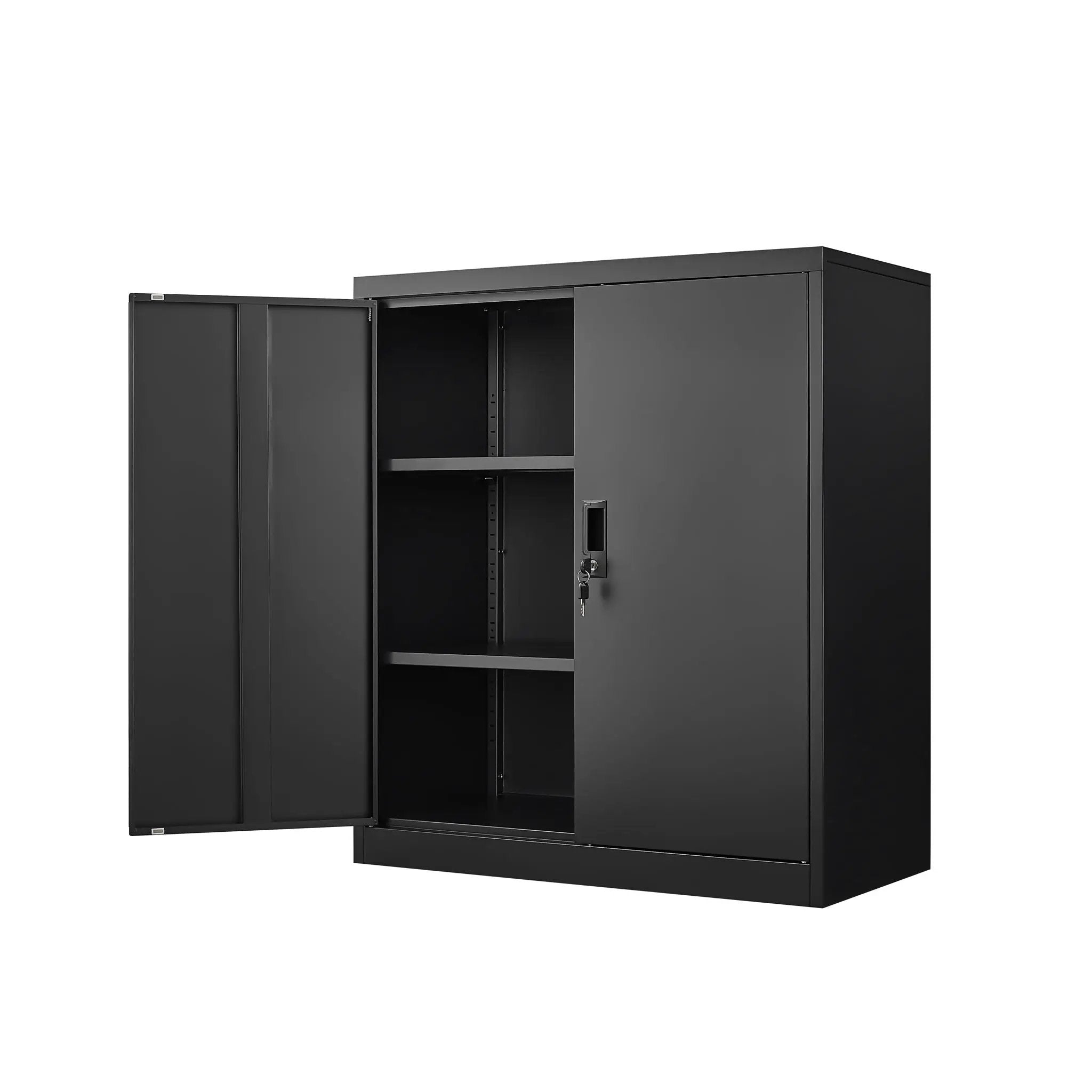 Metal Storage Cabinet With Locking Doors And Adjustable Shelf, Folding Filing Storage Cabinet, Folding Storage Locker Cabinet For Home Office, School, Garage by HouseOfZazla