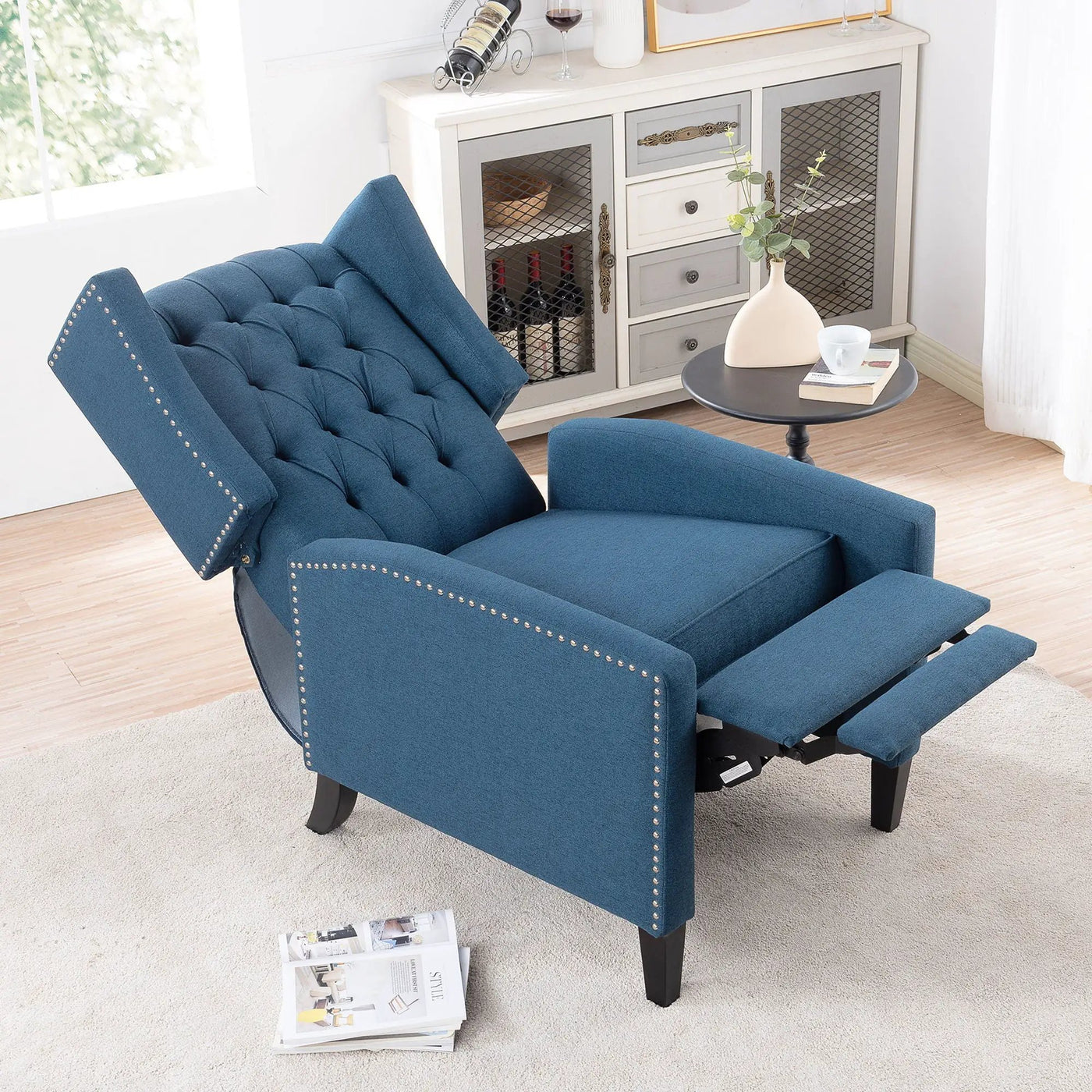 Manual Wing Chair Recliner by Unique Piece Furniture