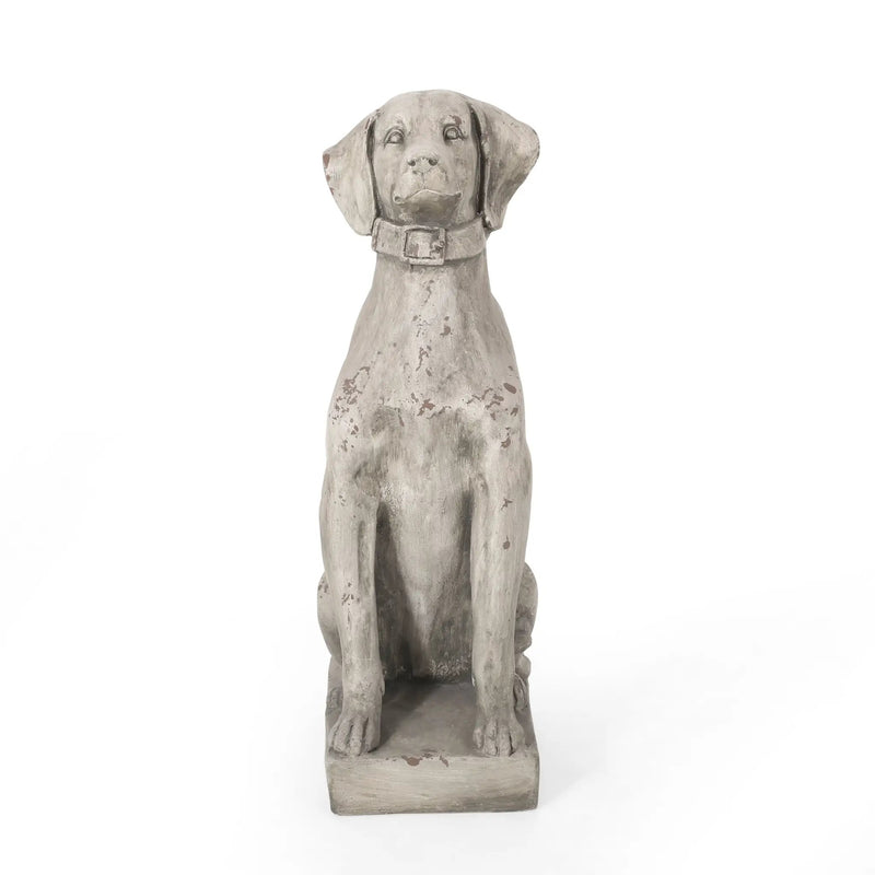 MGO Dog Decor Outdoor Dog Statue, Antique by HouseOfZazla