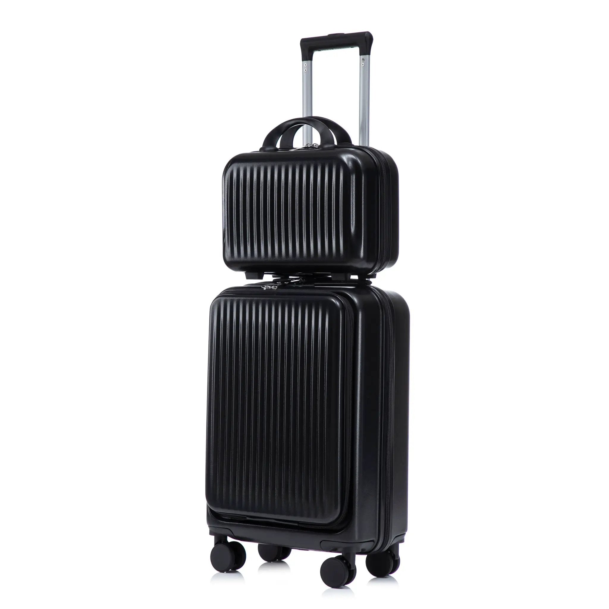 14' & 20' ABS Spinner Wheel Luggage Set with Cosmetic Case by HouseOfZazla