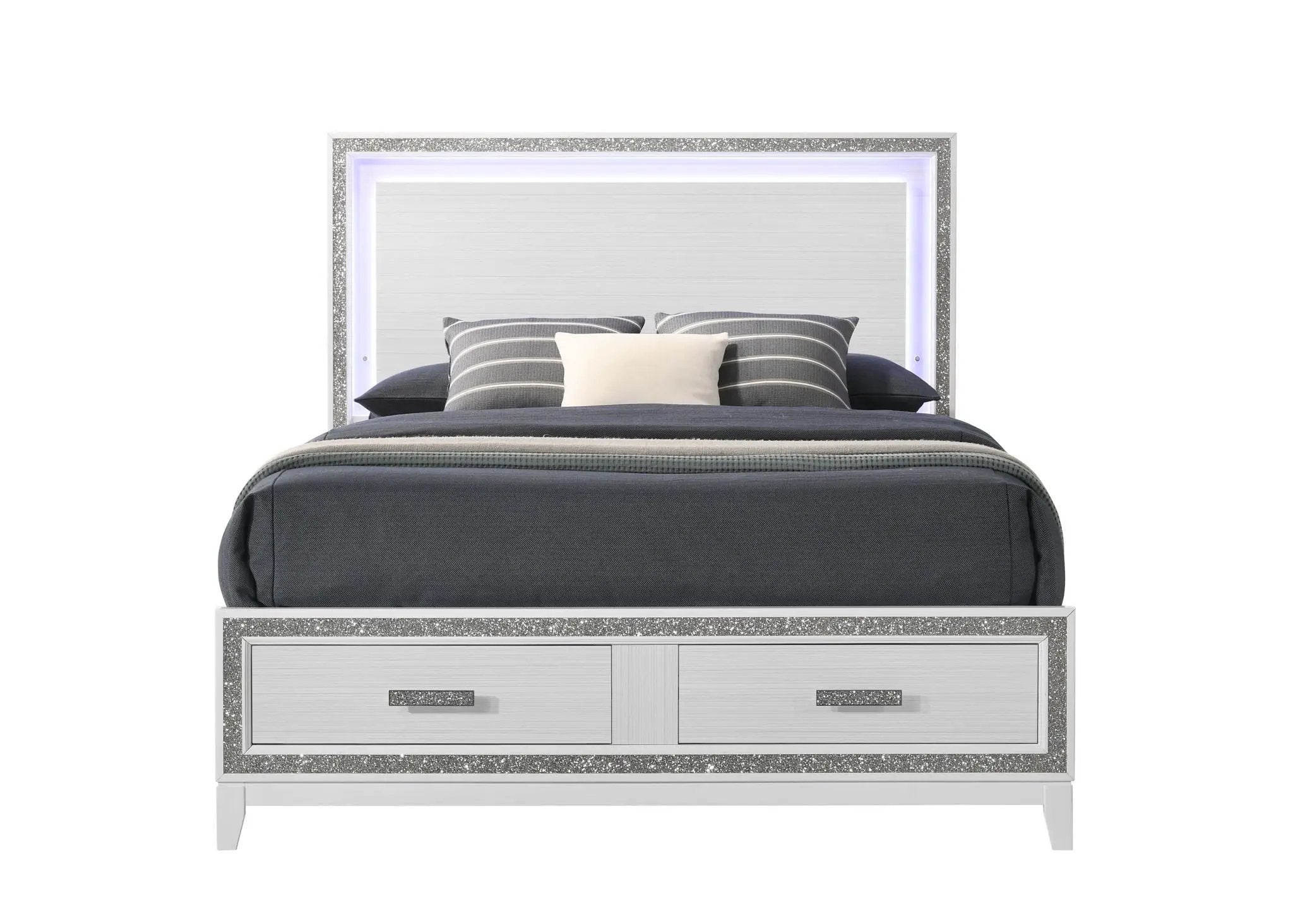 Haiden Queen Storage Bed with LED Lighting by HouseOfZazla