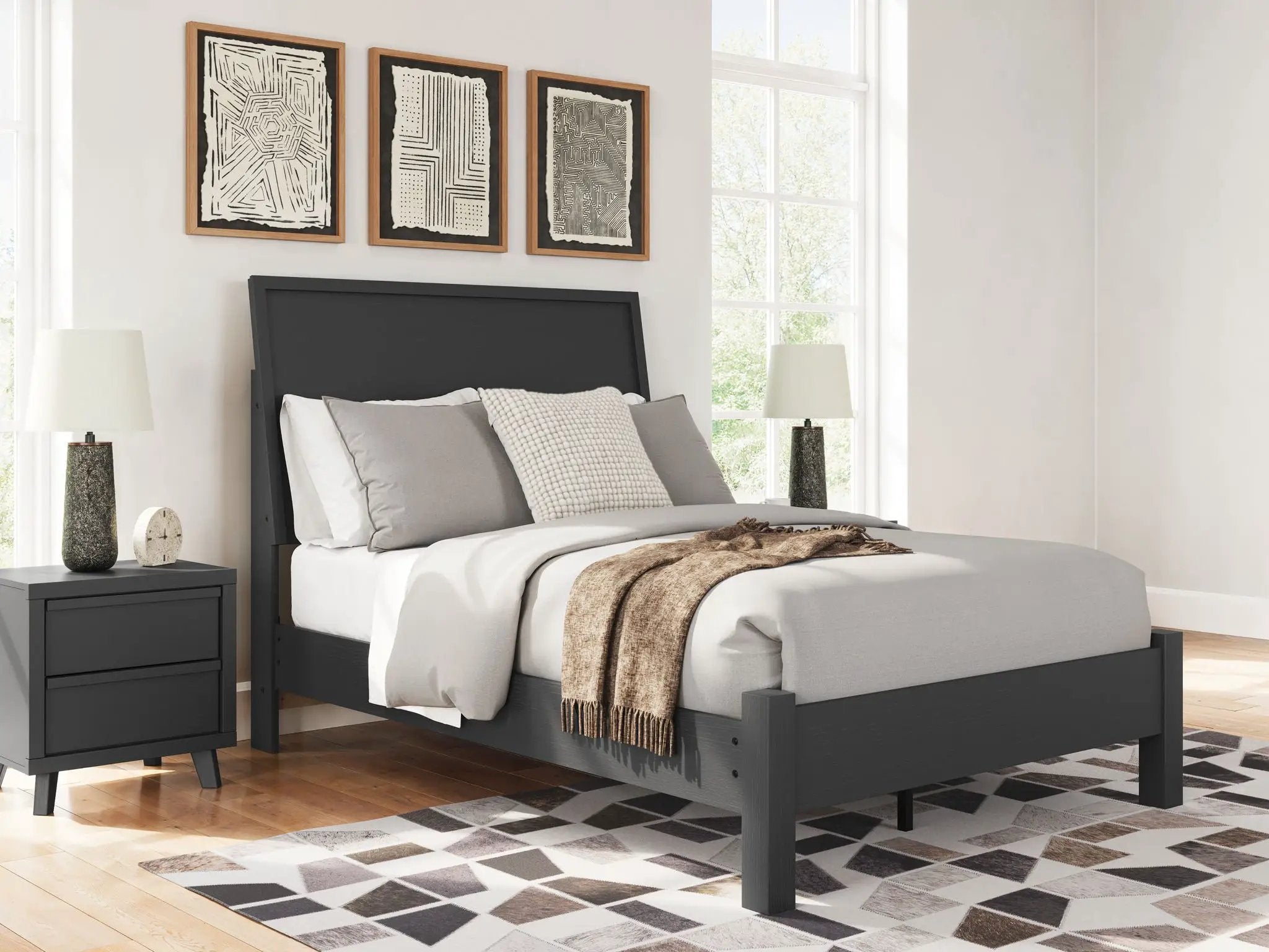 Danziar - Panel Bed With Low Footboard by Unique Piece Furniture
