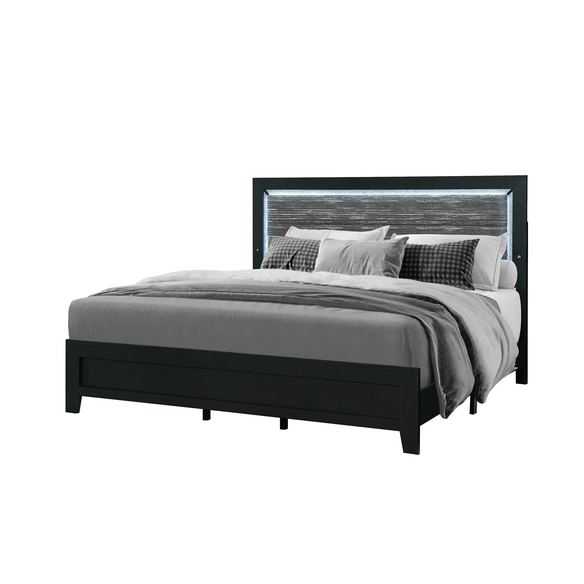 Carlos - Modern Design Bed With LED by Unique Piece Furniture