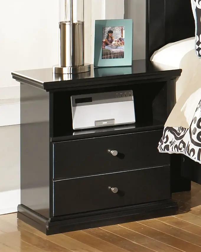 Maribel - One Drawer Night Stand - Black by Unique Piece Furniture