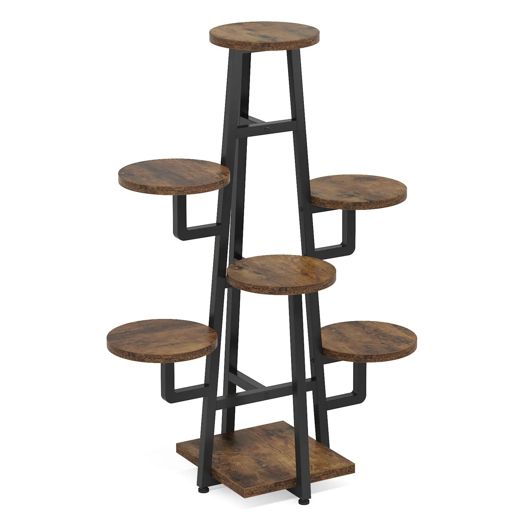 7 Tier Corner Plant Shelf With High Low Design For Living Room by HouseOfZazla