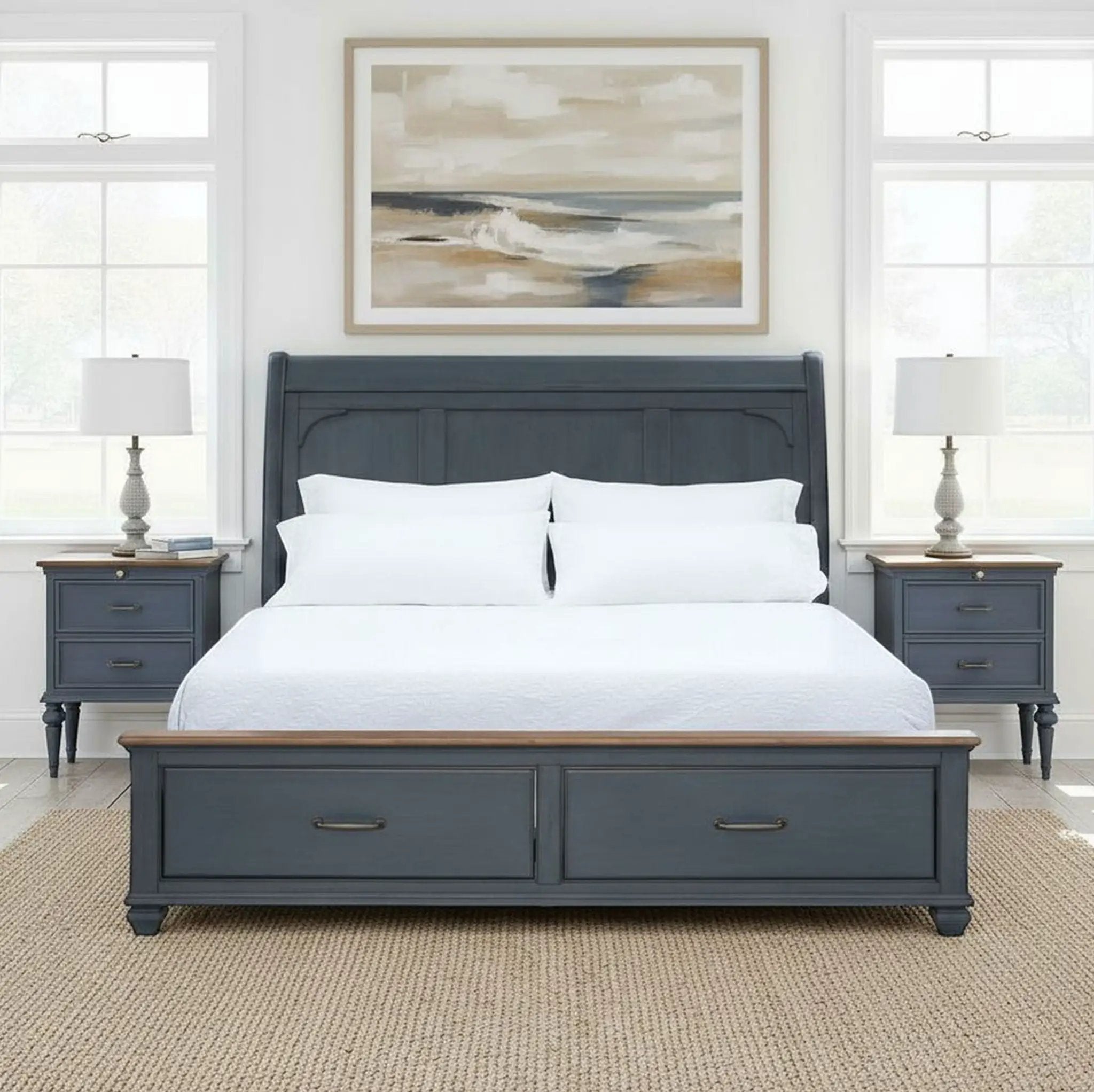 Sleigh Bed & USB Ports by HouseOfZazla