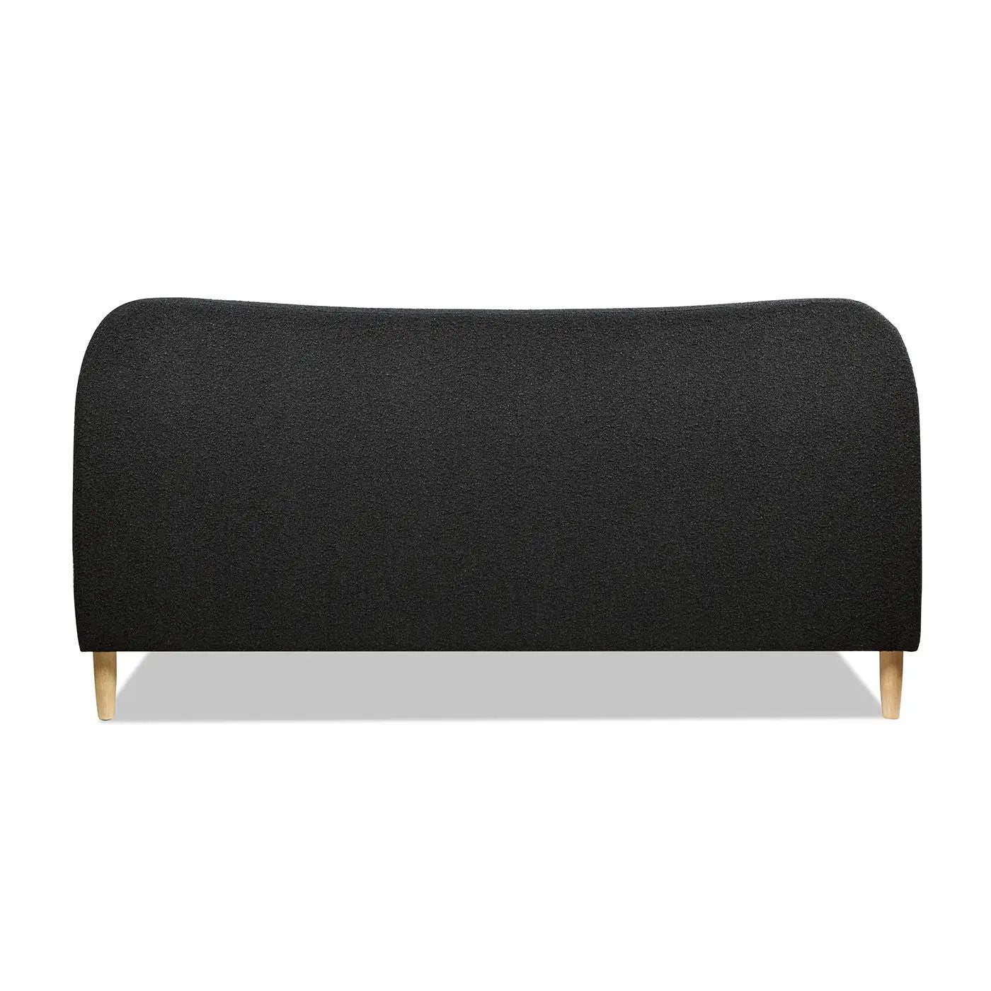 Roman - Curved Headboard Upholstered Platform Bed by HouseOfZazla