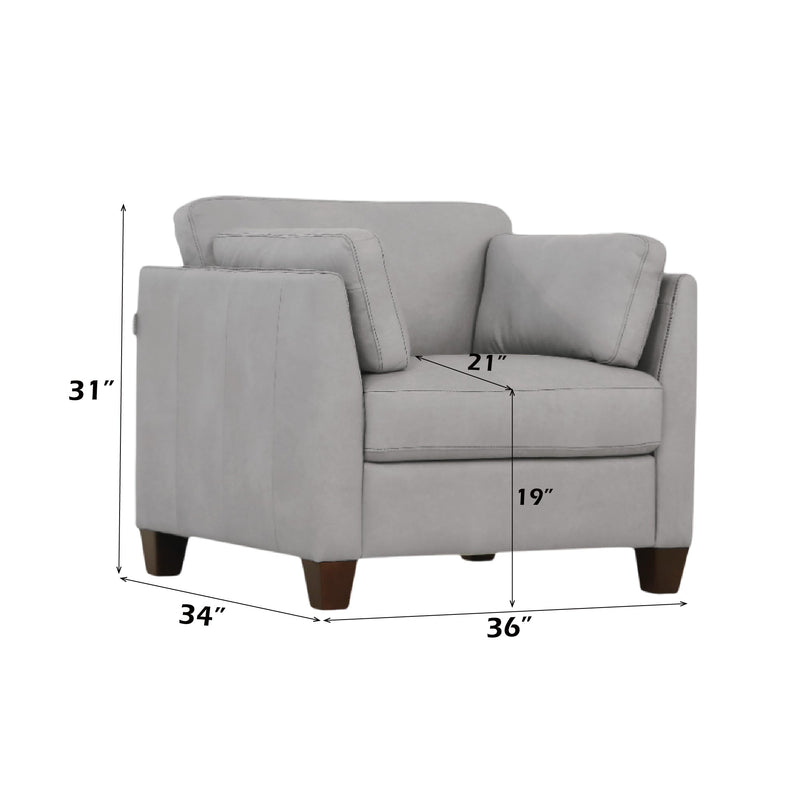 Matias Dusty Leather Chair by HouseOfZazla